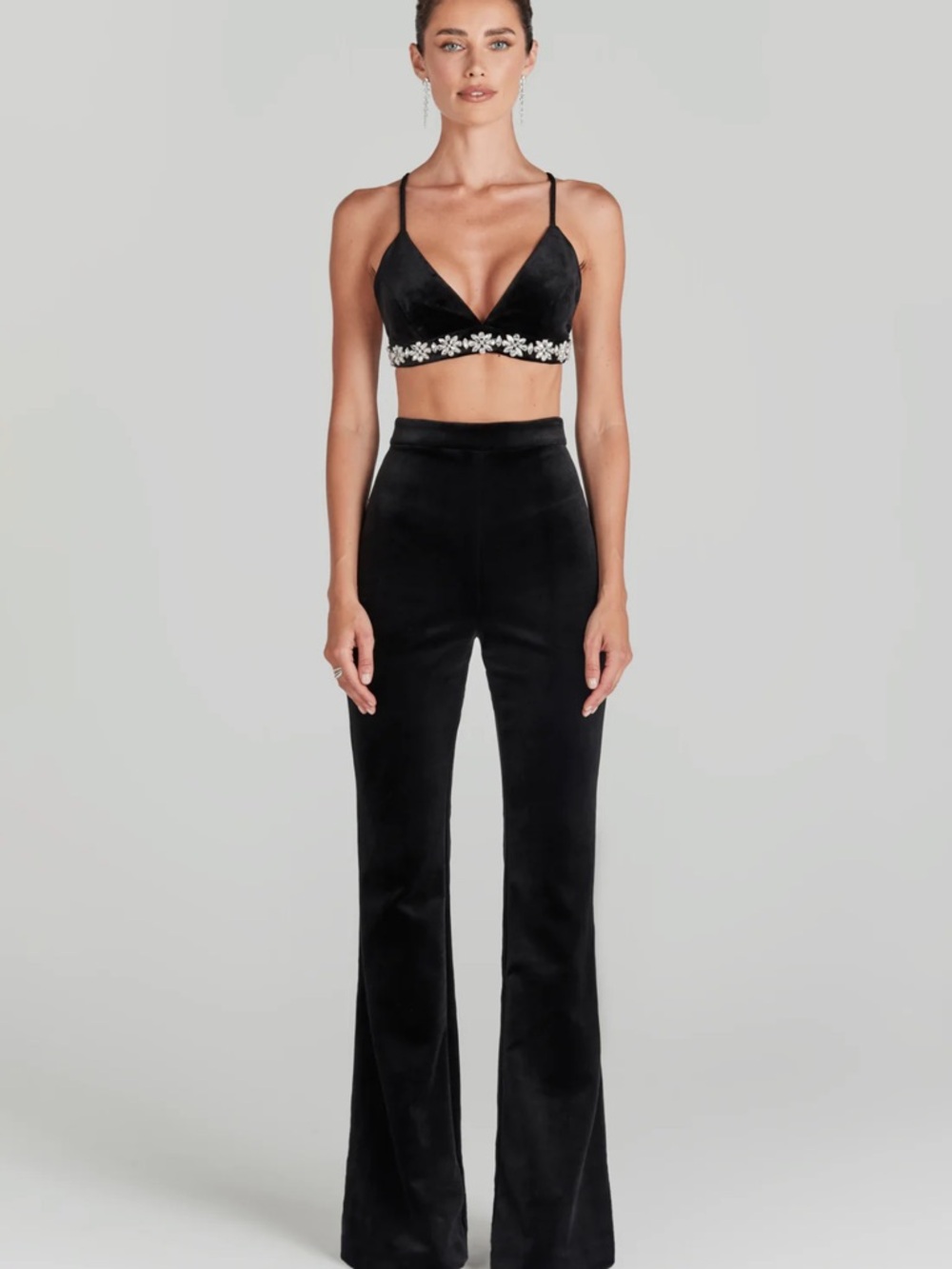 🌺SET🌺 NADINE MERABI VELVET PANTS AND MATCHING TOP